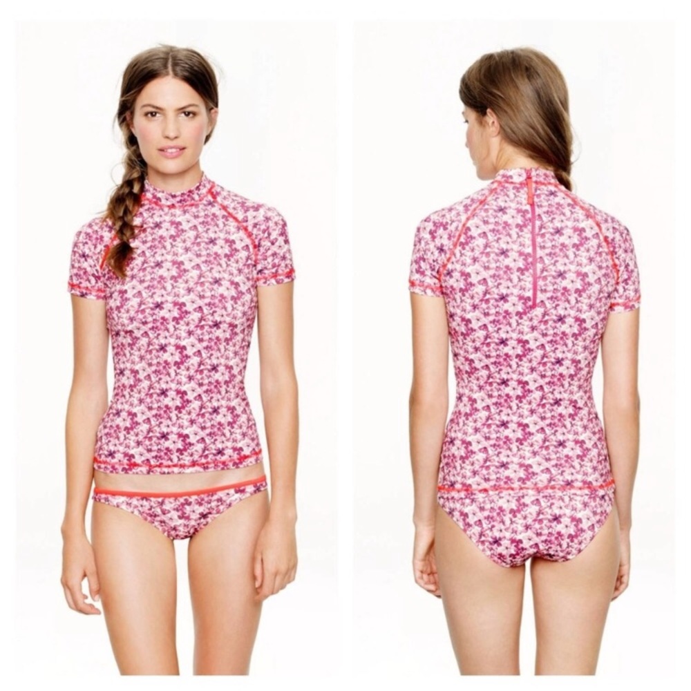 Liberty x JCrew 3pc rash guard bikini swim set small - Picture 3 of 7
